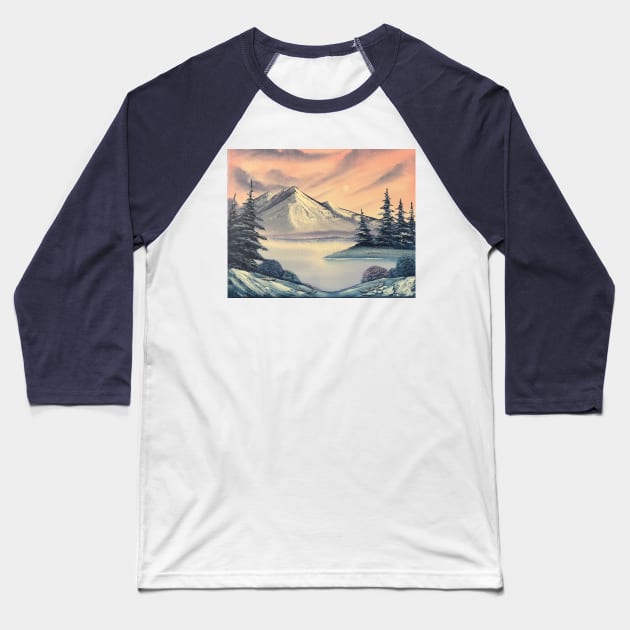 Pastel Winter Baseball T-Shirt by J&S mason